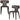 PERMIT DINING CHAIR LEATHER LOOK BLACK/GREY