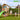 Jungle Gym - Legetårn Jungle Gym House 2.1 m/2-Swing Module 220 og grøn rutschebane - Bolig og Haven