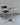 Cafébord, HDPan, Sølv finish