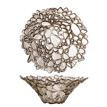Bloomingville - Tinki Skål, Natur, Glas - Ø30 × H12 cm