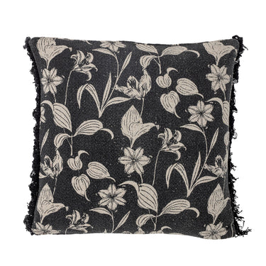 Bloomingville - Mali Pude, Sort, Genanvendt Bomuld - L50 × B50 cm