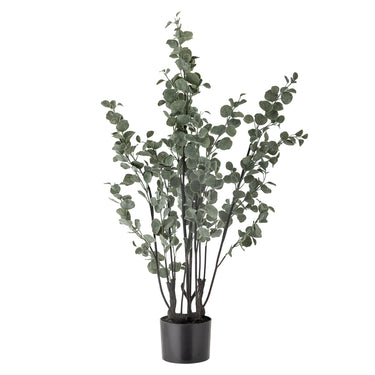 Bloomingville - Eucalyptus Plante, Grøn, Kunstige Blomster - H117 cm, pot Ø18 × H15 cm