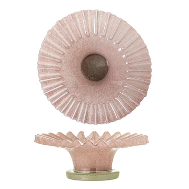 Bloomingville - Garnet Skål, Rosa, Glas - Ø29 × H11 cm