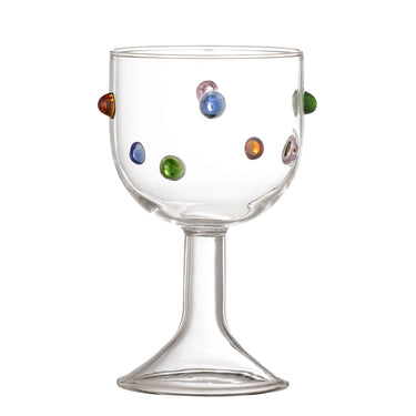 Bloomingville - Thalia Vinglas, Klar, Glas - Ø7,5 × H13,5 cm