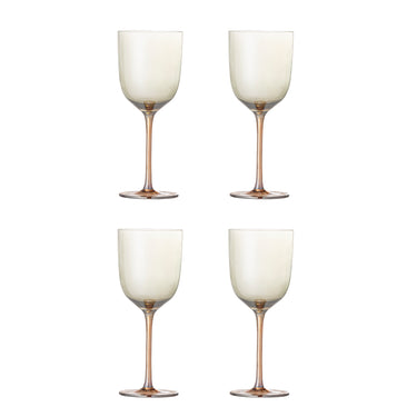 Bloomingville - Aston Vinglas, bronze, Glas - Ø8 × H21,5 cm, sæt med 4