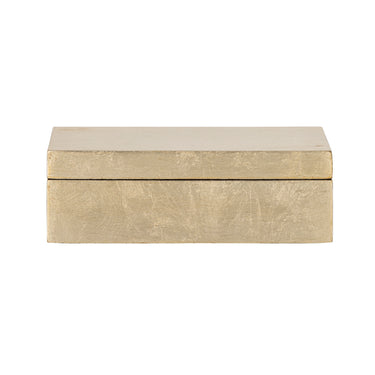 Bloomingville - Nenon Æske m/låg, Guld, FSC® 100%, MDF - L15,5 × H5 × B11 cm