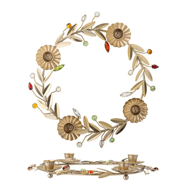 Bloomingville - Shankar Adventsstage, Guld, Jern - Ø31 × H5 cm