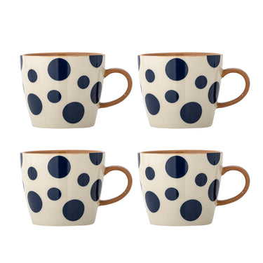 Bloomingville - Miri Krus, Multifarvet, Stentøj - Ø9,5 × H8 cm, sæt med 4