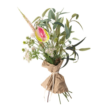 Bloomingville - Blush Buket, Rosa, Kunstige Blomster - Ø30 × H80 cm