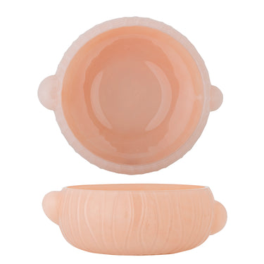 Bloomingville - Lalie Skål, Rosa, Glas - L20 × H25 × B12,5 cm