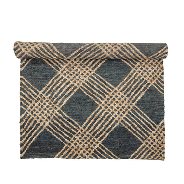 Bloomingville - Cat Tæppe, Sort, Jute - L245 × B150 cm
