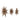 Bloomingville - Ilo Stjerne, Brun, FSC® Mix, papir - Ø45 × H16/Ø45 × H13/Ø66 × H20 cm, sæt med 3