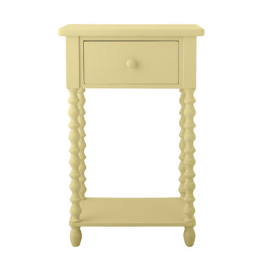 Bloomingville - Salino Sidebord, Gul, Fyrretræ - L45 × H70 × B32 cm