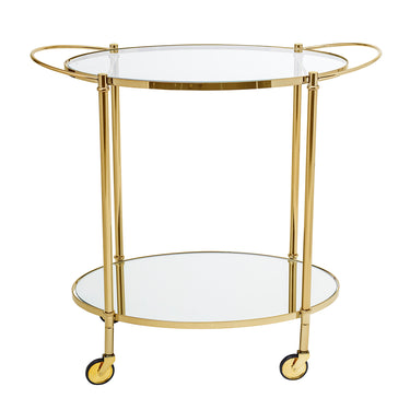 Bloomingville - Fine Barbord, Guld, Glas - L86 × H81 × B46 cm
