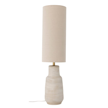 Bloomingville - Linetta Gulvlampe, Hvid, Stentøj - Ø28 × H113 cm