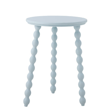 Bloomingville - Salino Sidebord, Blå, Fyrretræ - Ø41 × H53 cm