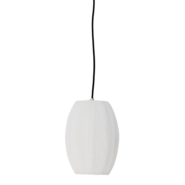 Bloomingville - Pica Pendel, Hvid, polyester - Ø21 × H28 cm