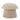 Bloomingville - Bocca Puf, Natur, polyester - Ø46 × H38 cm