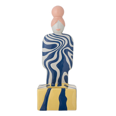 Bloomingville - Priya Fyrfadsstage, Multifarvet, Stentøj - L10 × H25 × B9 cm