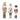 Bloomingville - Darryl Deko, Brun, Polyresin - L6 × H23 × B5/L6 × H25 × B5/L6 × H27 × B5 cm, sæt med 3