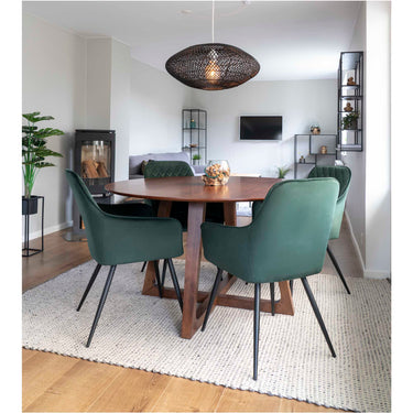 House Nordic - Hellerup Spisebord - valnød, Ø137 cm - Bolig og Haven