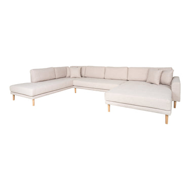 Lido U-Sofa Åben Ende fra House Nordic i sand - billede 2