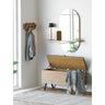 House Nordic - Barco bænk med opbevaring – Egetræslook – 92×33×48 cm - Bolig og Haven