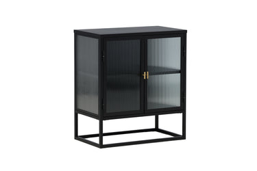 Venture Home - Garis Vitrineskab, sort, 70x80x40cm, - Bolig og Haven