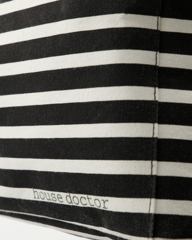 House Doctor - Opbevaring, Canva, Sort, Råhvid