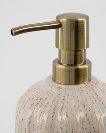 House Doctor - Sæbedispenser, Deco, Råhvid H15,5 cm
