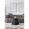 House Nordic - Osaka sofabord – Egefiner, sort – Ø70×H45 cm - Bolig og Haven