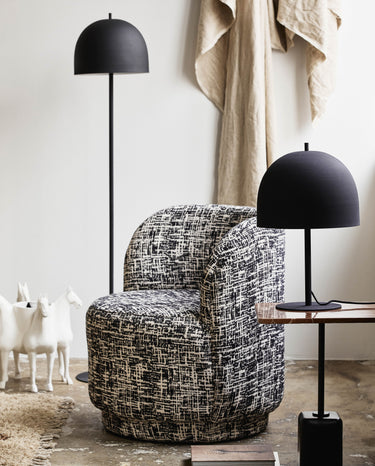 Nordal - BOMU loungestol - sort/hvid