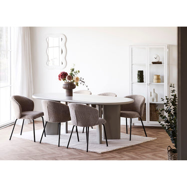 House Nordic - Brisbane Vitrineskab, Hvid, 80x35x175cm - Bolig og Haven
