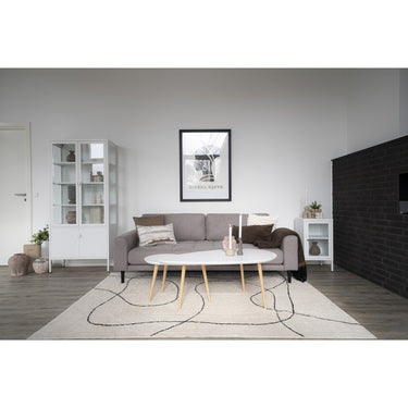 House Nordic - Brisbane Vitrineskab hvid,35x80x180cm
