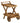 House Nordic Pasaku Serveringsvogn Teak Natur - 2 Bakker med Hjul og Håndtag - 86x50x81 cm