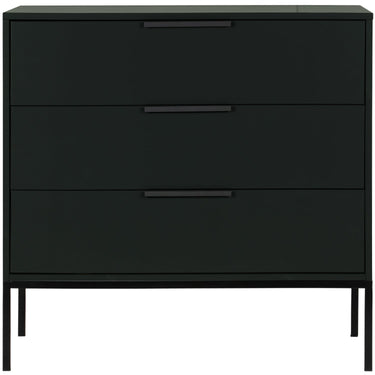 ADAM CABINET WITH DRAWERS PINE BLACK [fsc]