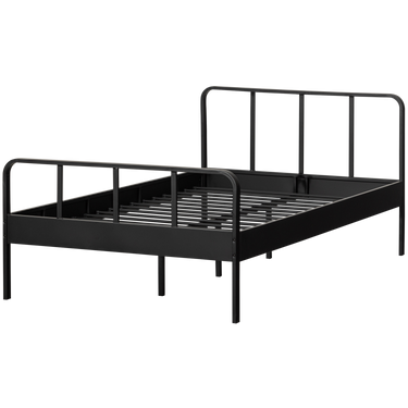 MEES QUEEN BED METAL BLACK 120x200CM