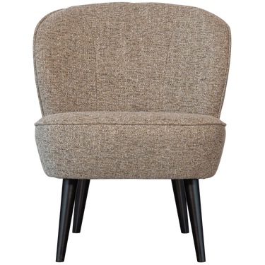 SARA ARMCHAIR WOVEN FABRIC NATURAL MELANGE