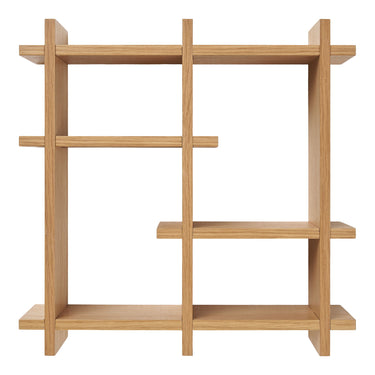 House Nordic - Olsberg væghylde – Egefiner, natur – 40×12×40 cm