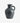 Nordal - BATAM vase, glaseret – sort – Ø23,5 × H31,5 cm