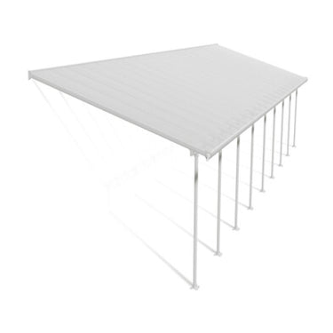 Palram Canopia - Terrasseoverdækning Feria 4x12,76m Hvid 49 m2