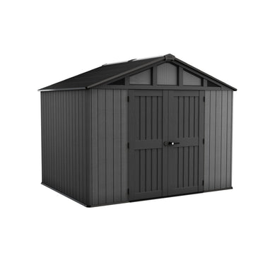 Keter - Haveskur Stronghold 10x8 300x243cm Grå Resin Trælook 18,6m³