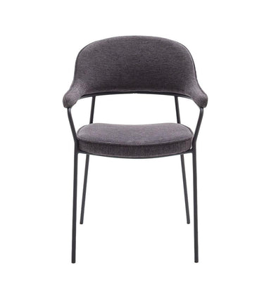 Kindersley Spisebordsstol, Mørkegrå, 56,5x56,5x85 cm, Sæt af 2