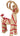 Ib Laursen - Julebuk m/rødt bånd, H43 cm