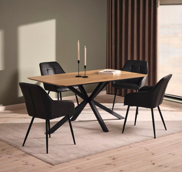 Cesura Spisebord, Eg Melamin, 90x160x75 cm