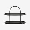 Nordal - RUSSELL étagere – sort – L38 × B20 × H31 cm