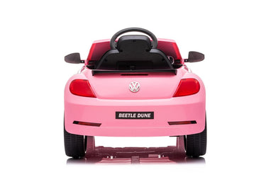 License - VW Beetle Dune elbil pink 2x 12V – gummihjul & fjernbetjening