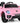 License - VW Beetle Dune elbil pink 2x 12V – gummihjul & fjernbetjening