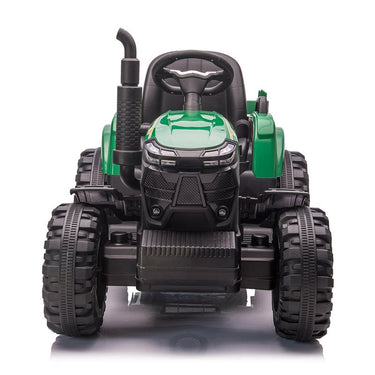 Azeno - Traktor Powermax, grøn, inkl. vogn og fjernbetjening,21,6V 5Ah Li-Ion batteri