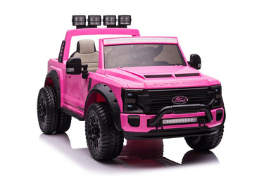 Ford Super Duty F450 Pink Elbil til Børn - 4x24V Motorer, Fjernbetjening